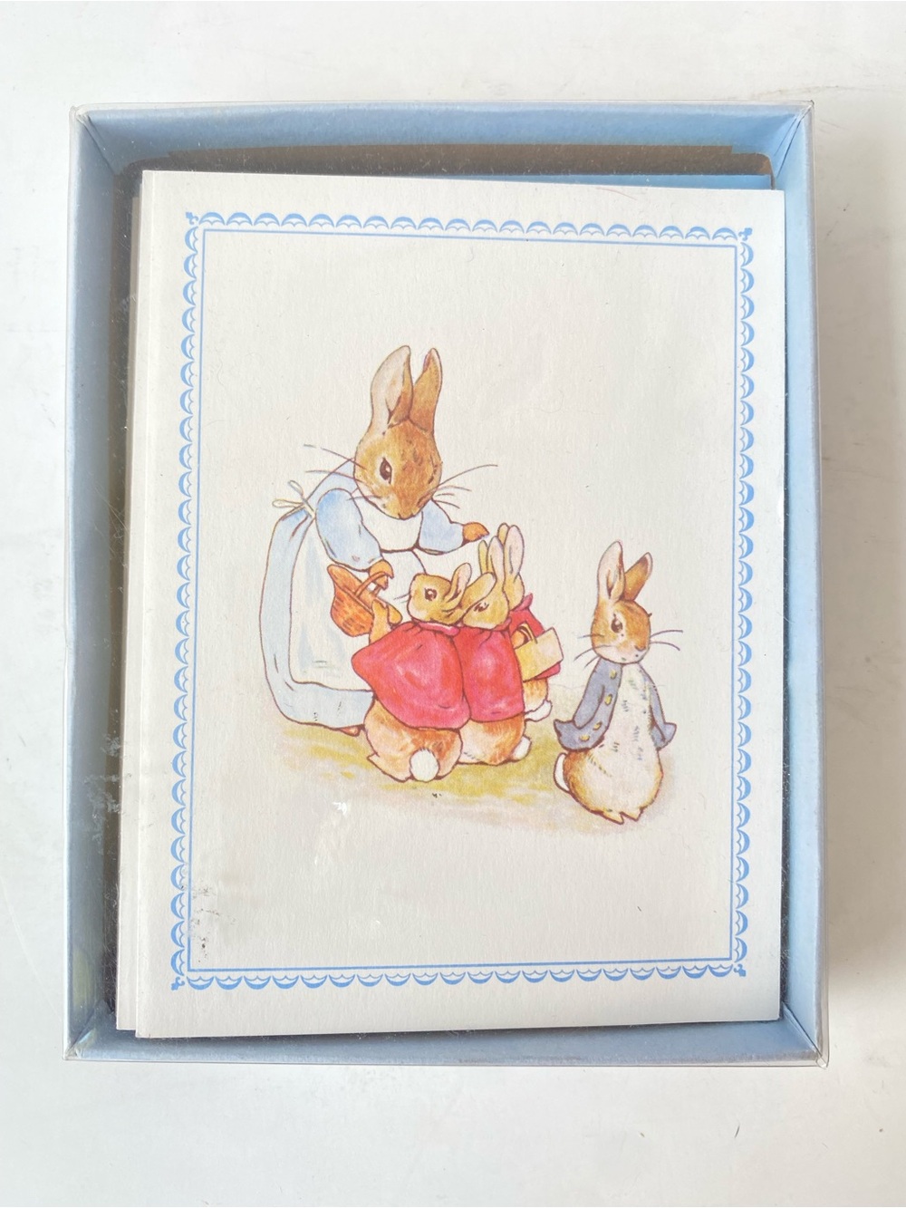 Vintage 1976 Box Of 8 Beatrix Potter Lithograph Collection Cards w/ Envelopes